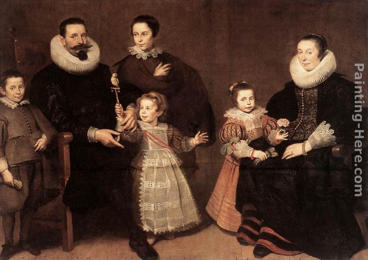 Family Portrait painting - Cornelis De Vos Family Portrait art painting